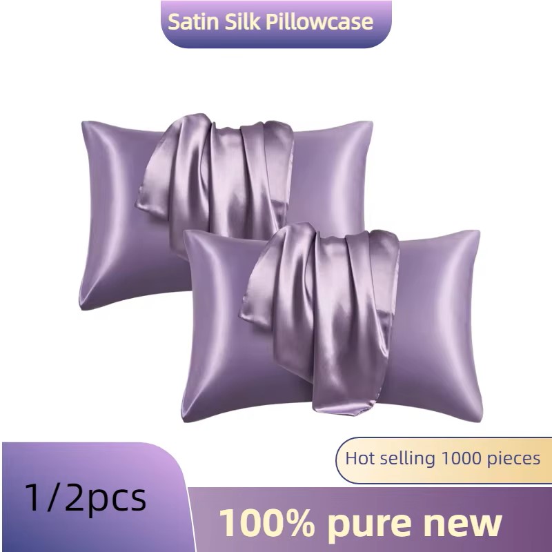 Satin Silk Pillowcase Hair Skin - 1/2pcs Satin Silk Pillowcase for Hair