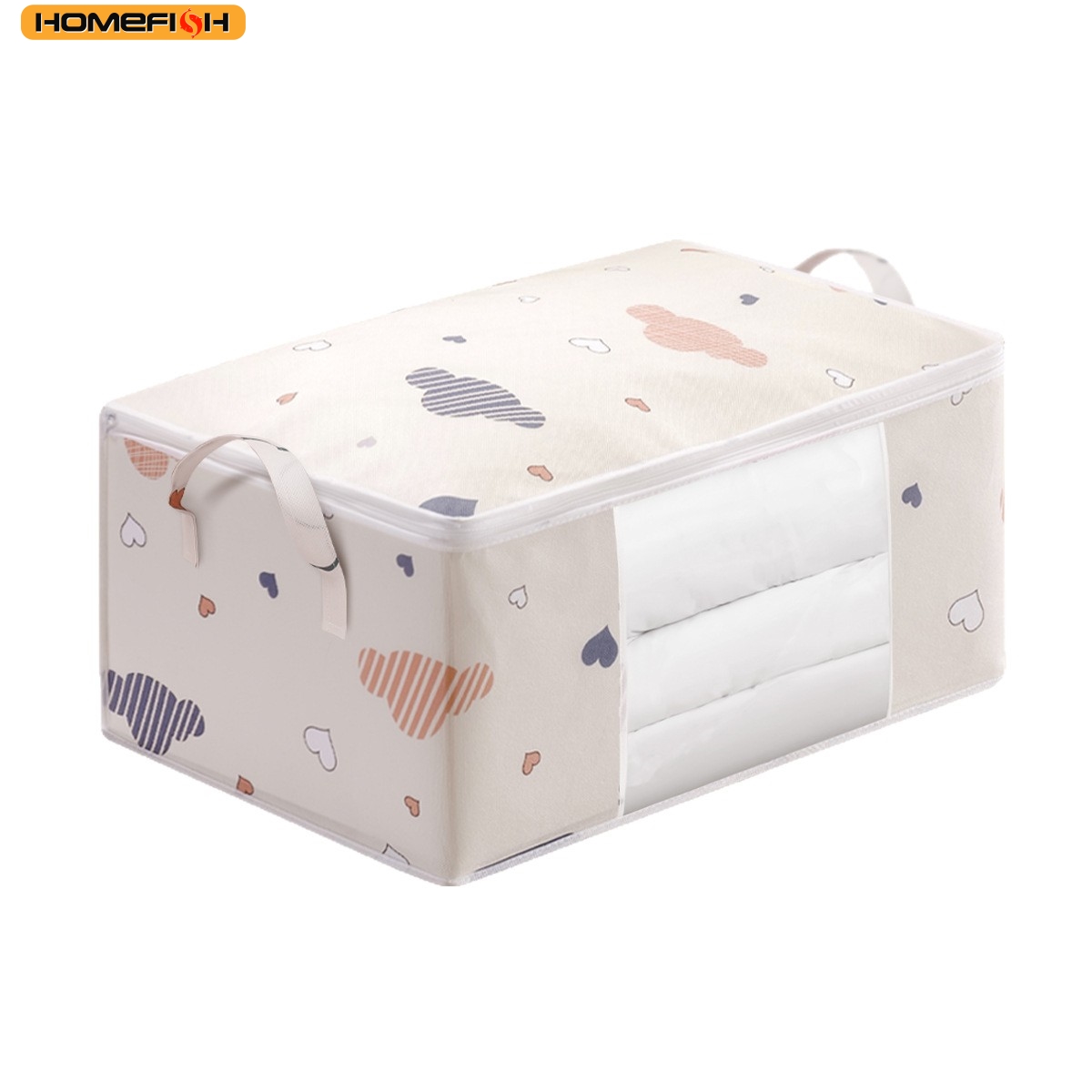 Bedding - HOMEFISH Large Capacity Foldable Clothes Storage