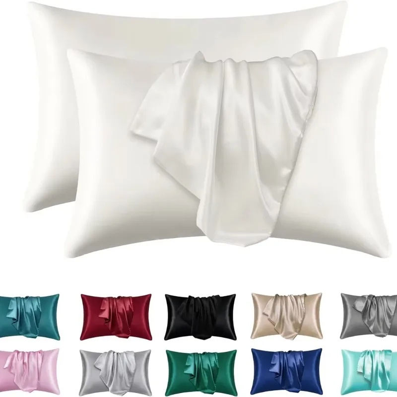 Satin Silk Pillowcase Hair Skin - 1/2pcs Satin Silk Pillowcase for Hair