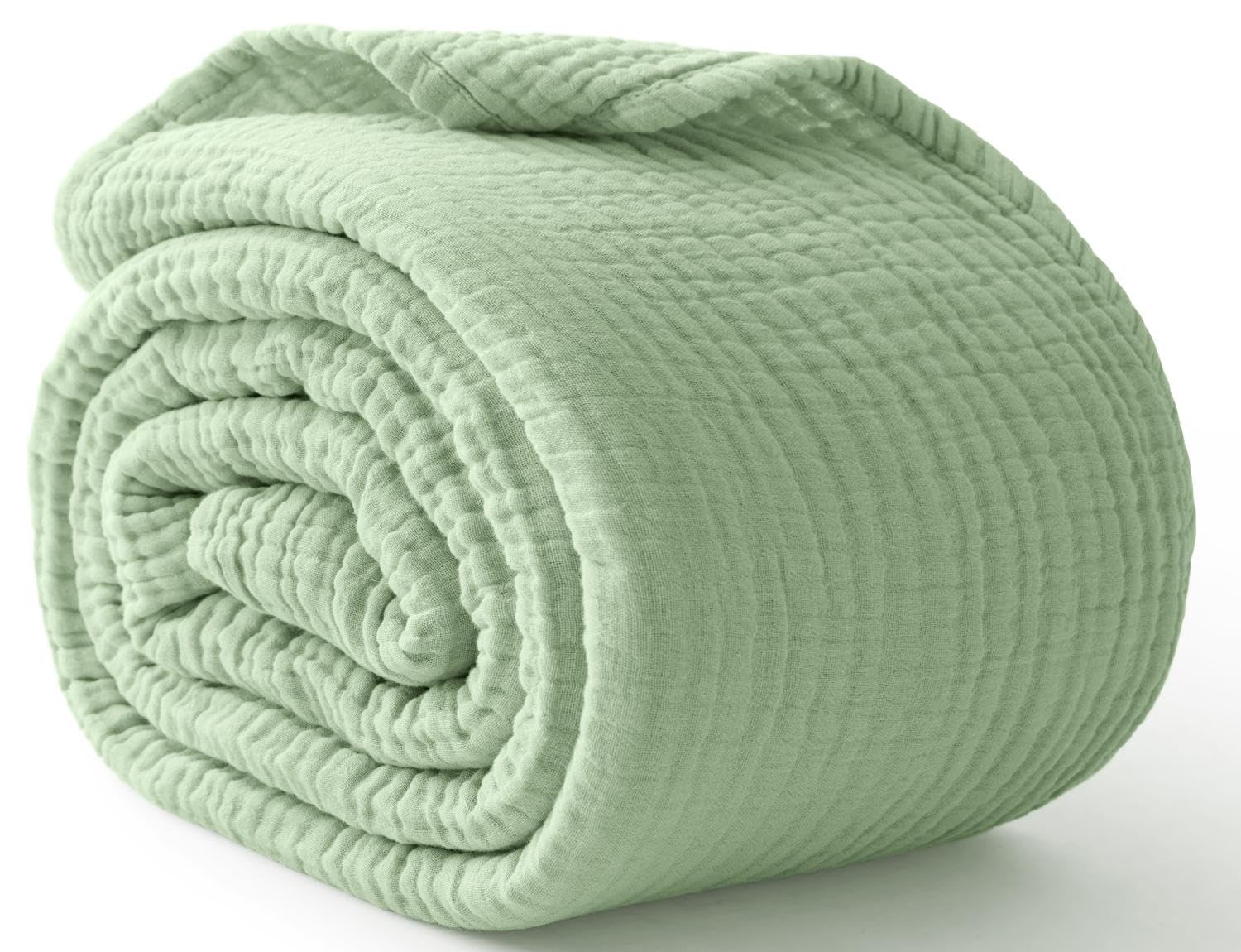 Muslin Cotton Bedspread - 100% Cotton Blanket for Bed Soft