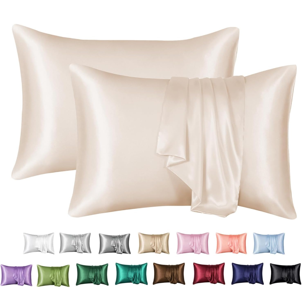 Satin Silk Pillowcase Hair Skin - 2 Pack Satin Pillowcase for Hair