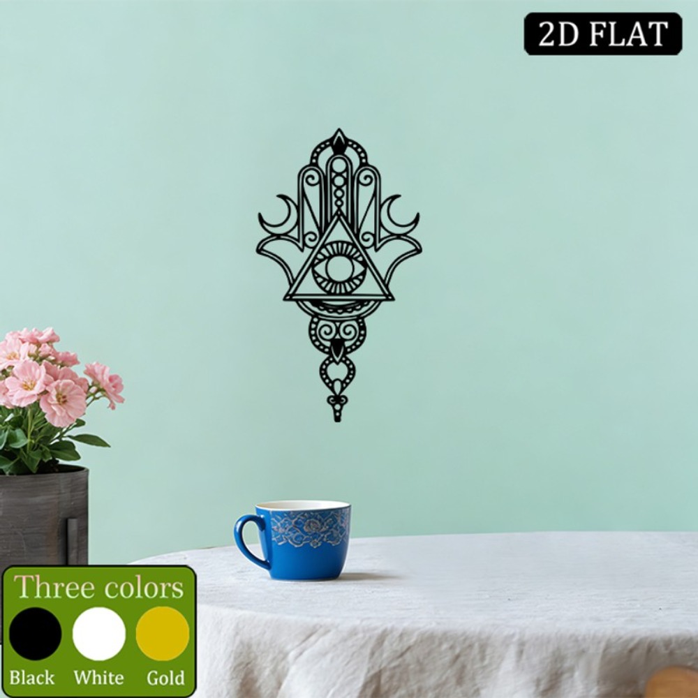 Home Decor - CIFBUY Iron Wall Art Hamsa Evil