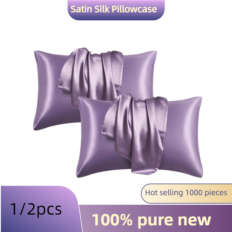 Satin Silk Pillowcase Hair Skin - 1/2pcs Satin Silk Pillowcase for Hair