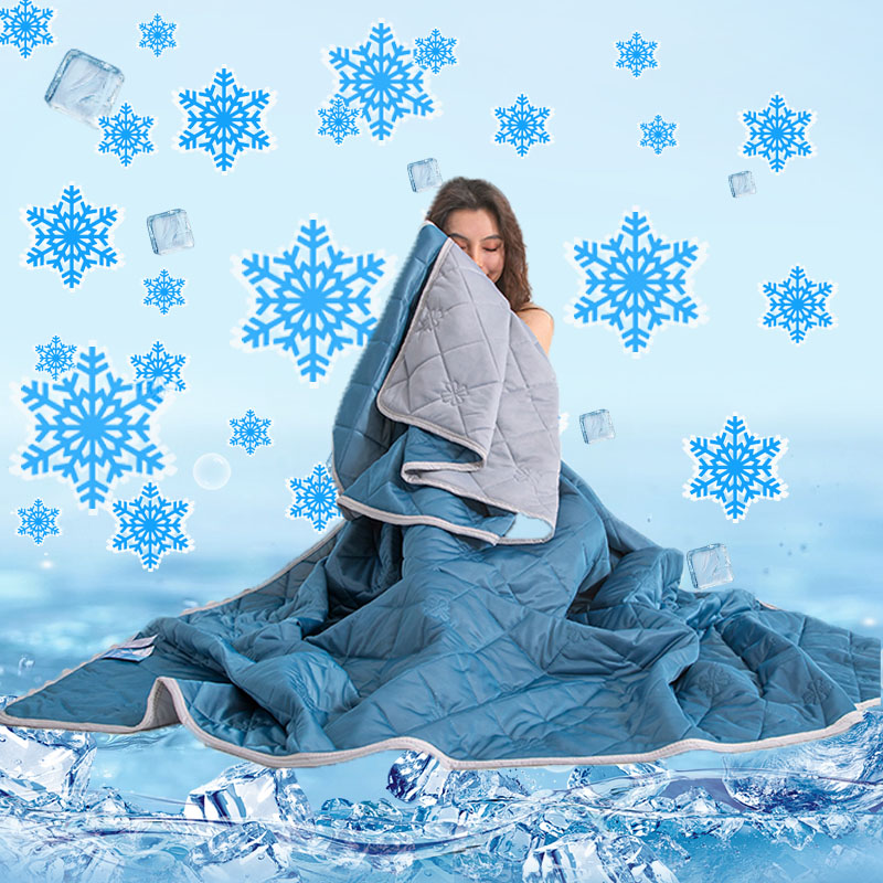 Cooling Blanket Hot Sleepers - Ultra-Soft Summer Cooling Blanket - Lightweight,