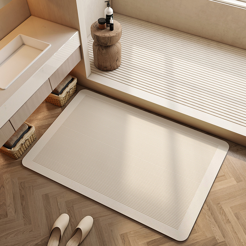Quick Dry Diatomite Bath Mat - Diatomite Bath Mat Super Absorbent Quick