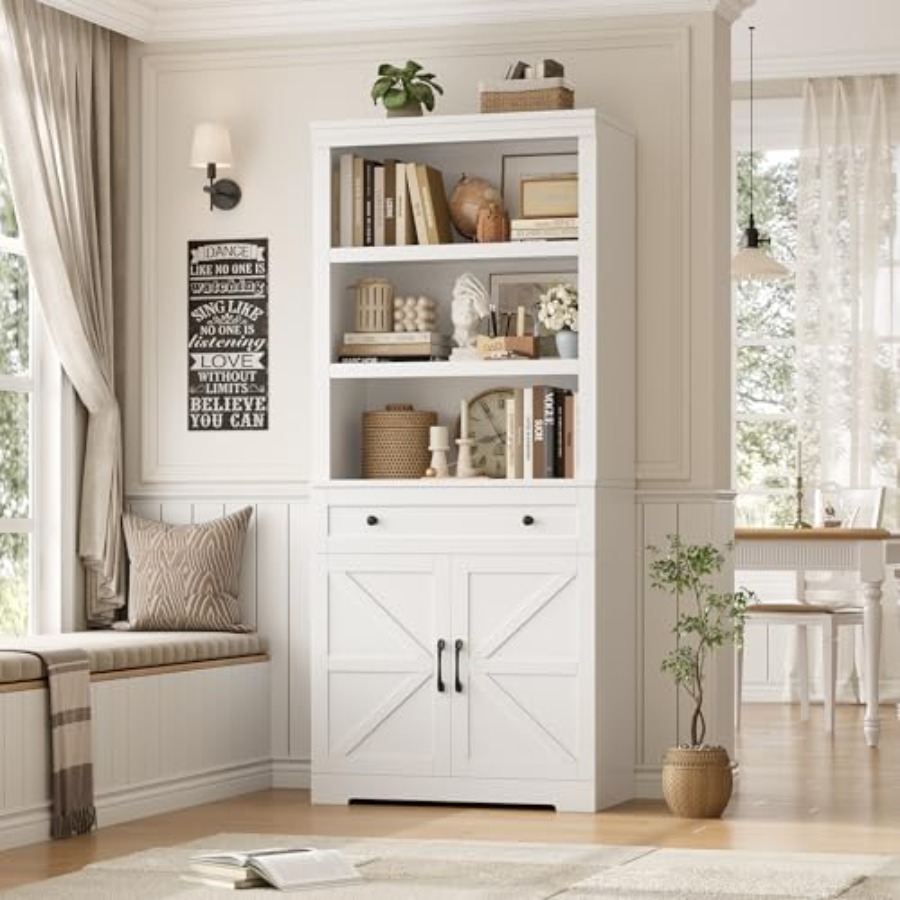 Storage & Organization - 72H Bookshelf with Storage for Living