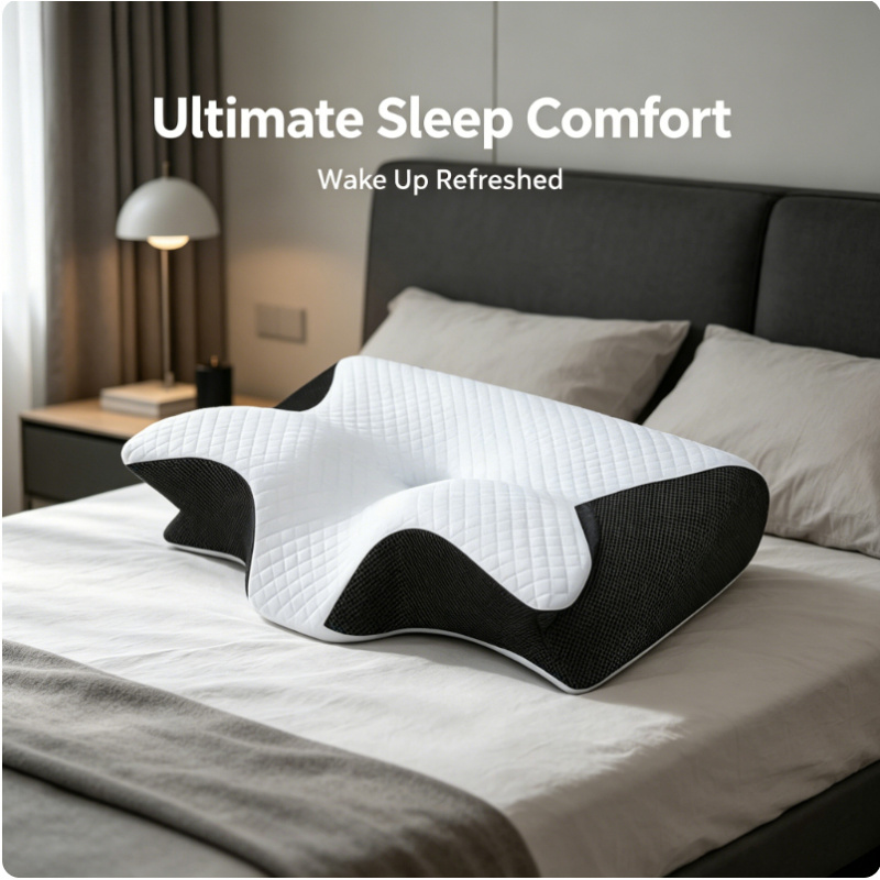 Memory Foam Orthopedic Pillow Neck Pain - Memory Foam Cervical Pillow for Side