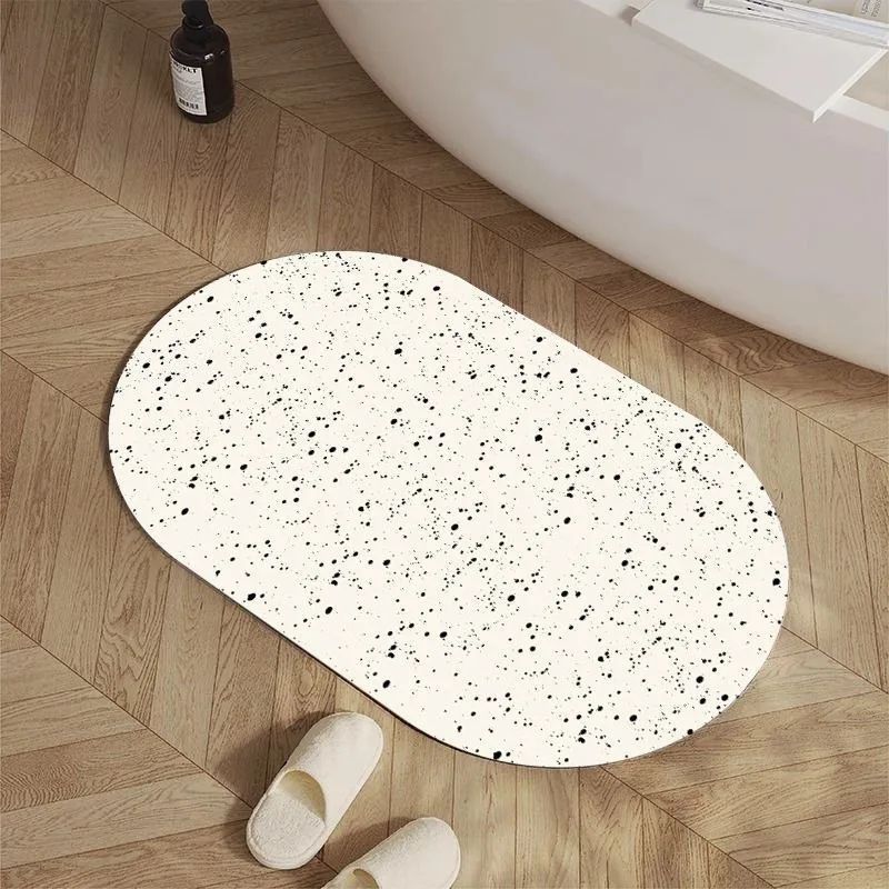 Quick Dry Diatomite Bath Mat - VIKAMA Diatomaceous Earth Non-slip Absorbent Quick