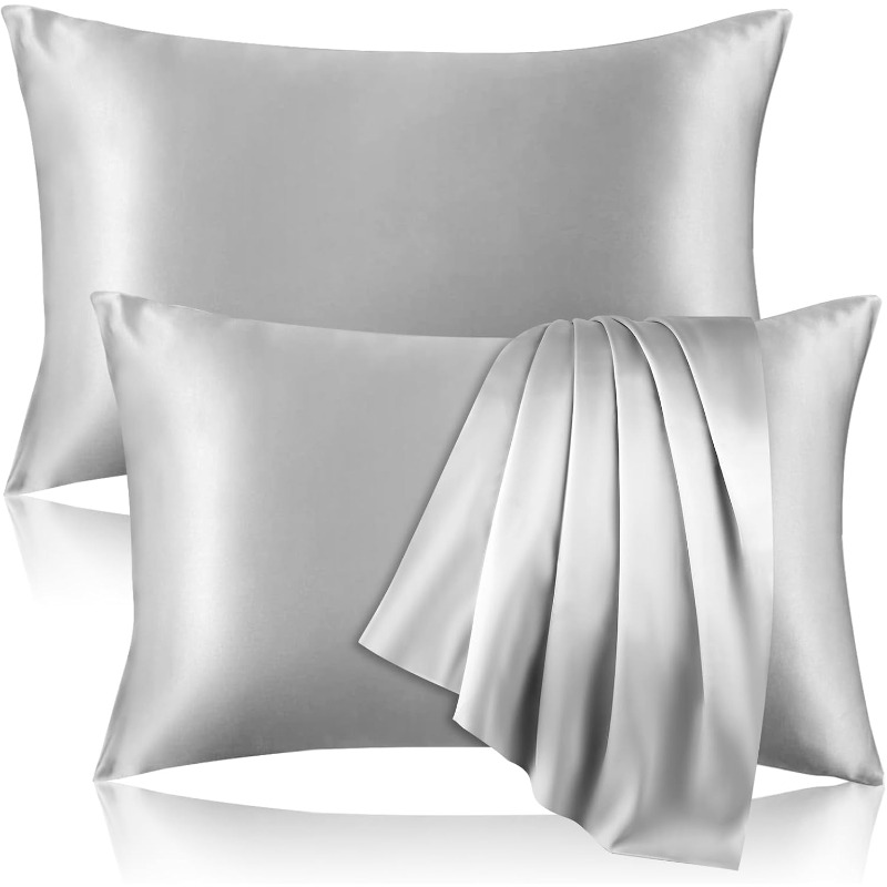 Satin Silk Pillowcase Hair Skin - 2pcs Satin Silk Pillowcase for Hair