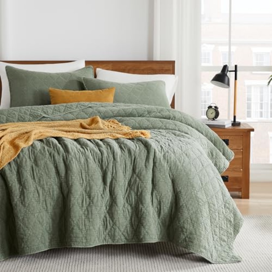 Muslin Cotton Bedspread - Size Quilt Set Muslin Cotton Shell
