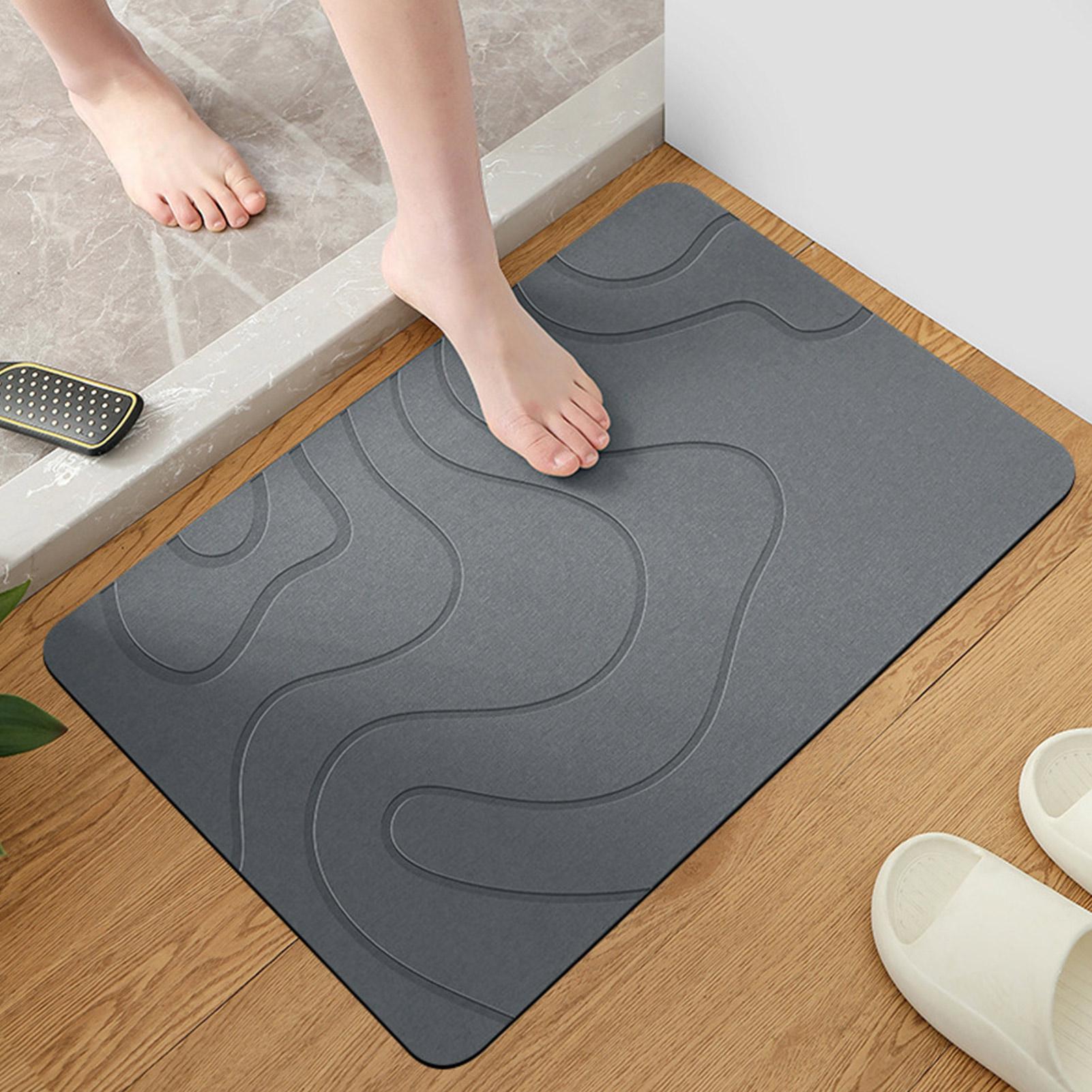 Quick Dry Diatomite Bath Mat - Quick Drying Stone Bath Mat, Diatomaceous
