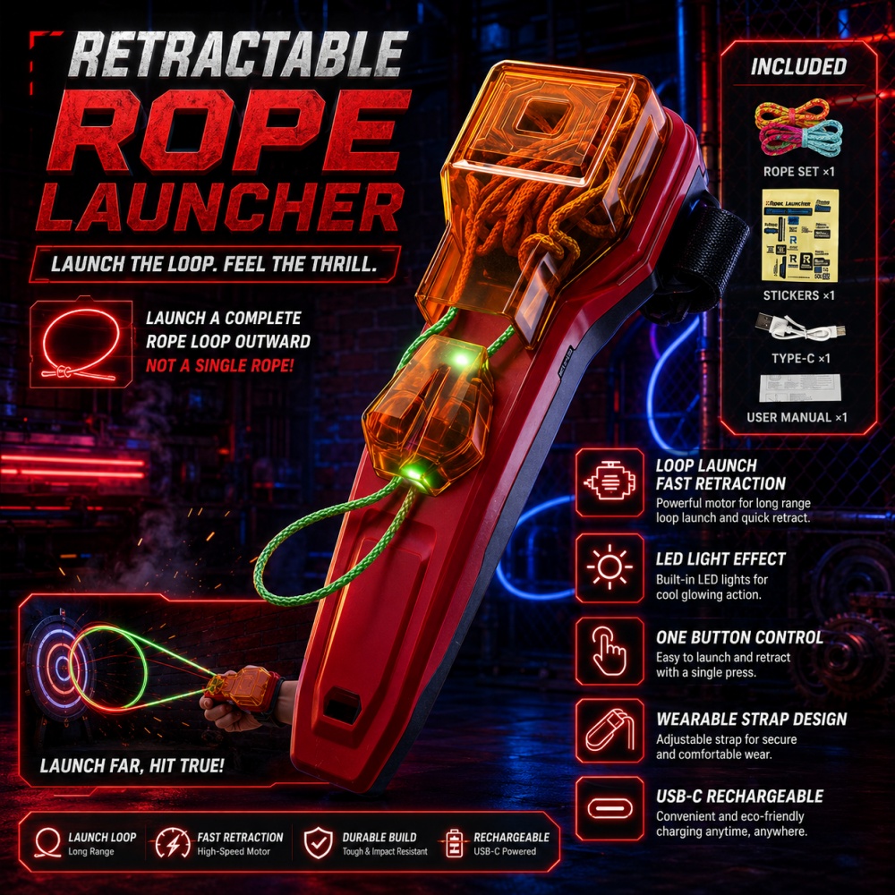 Lighting - Rope Launcher Spider Web Shooting Toy