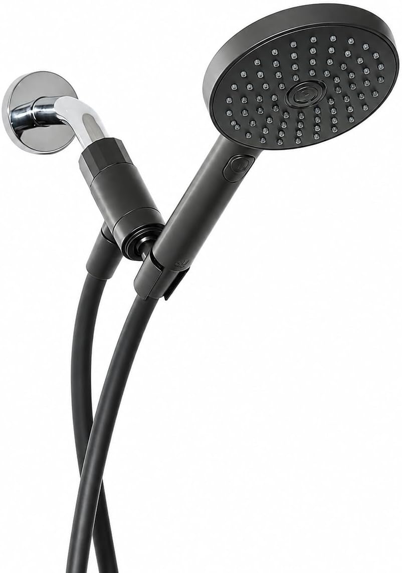 High Pressure Shower Head Handheld - Handheld Showerhead, High Pressure Performance, Black