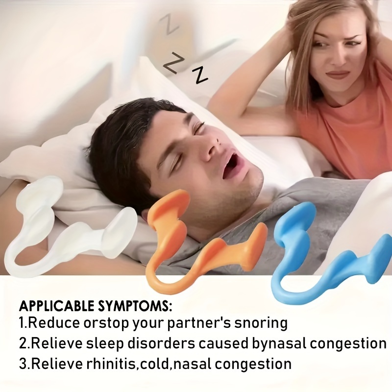 Anti Snore Contour Pillow - 2-10pcs Silicone Sleep Aid Nose Expanders