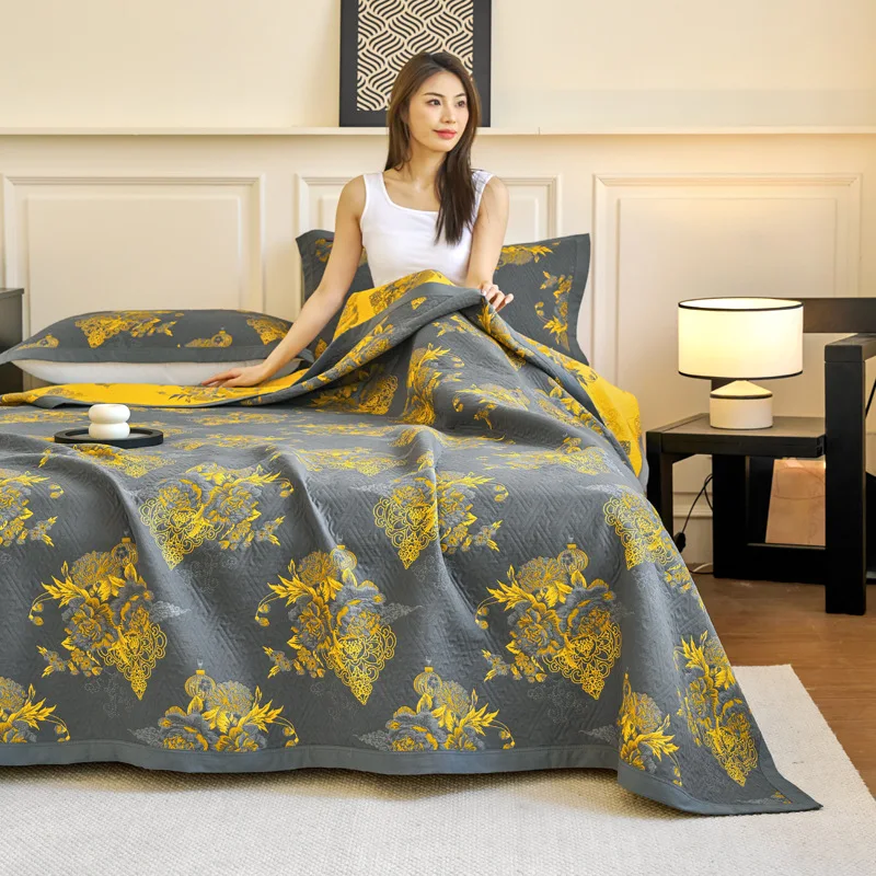 Muslin Cotton Bedspread - R -100% Cotton Muslin Gauze Blanket