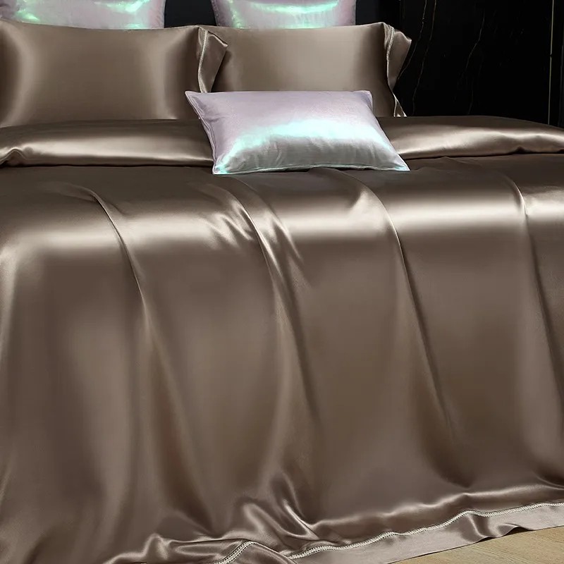 Mulberry Silk Premium 4Pcs Duv - đánh giá và giá Duvet Cover Sets With Zipper