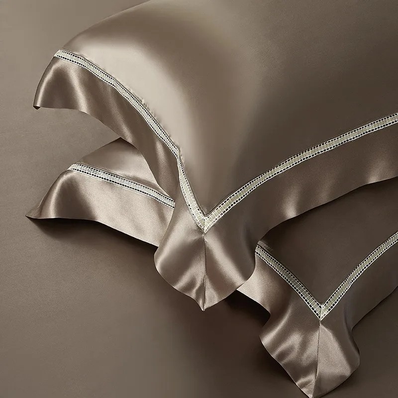 Mulberry Silk Premium 4Pcs Duv - đánh giá và giá Duvet Cover Sets With Zipper