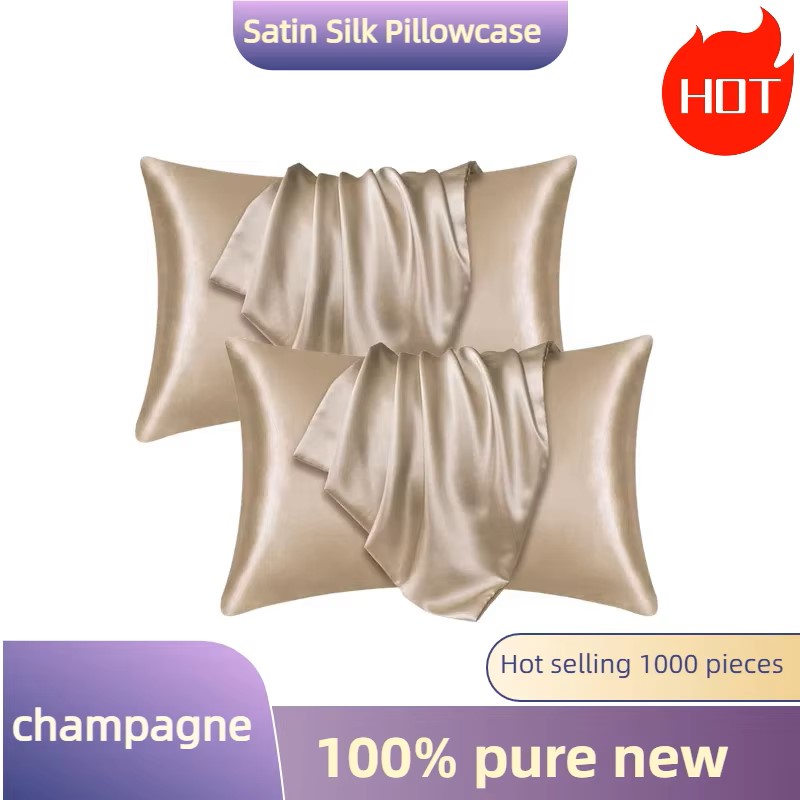 1/2pcs Satin Silk Pillowcase f - đánh giá và giá Satin Silk Pillowcase Hair Skin