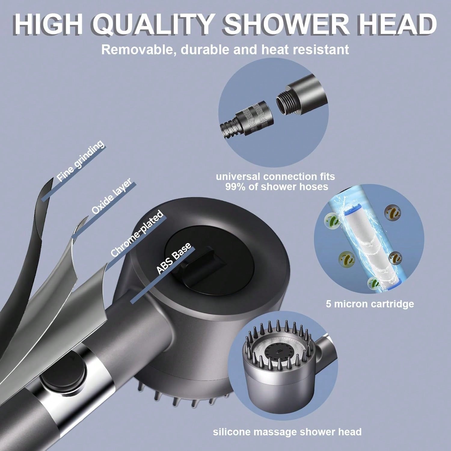 High-Pressure Handheld Shower  - đánh giá và giá High Pressure Shower Head Handheld