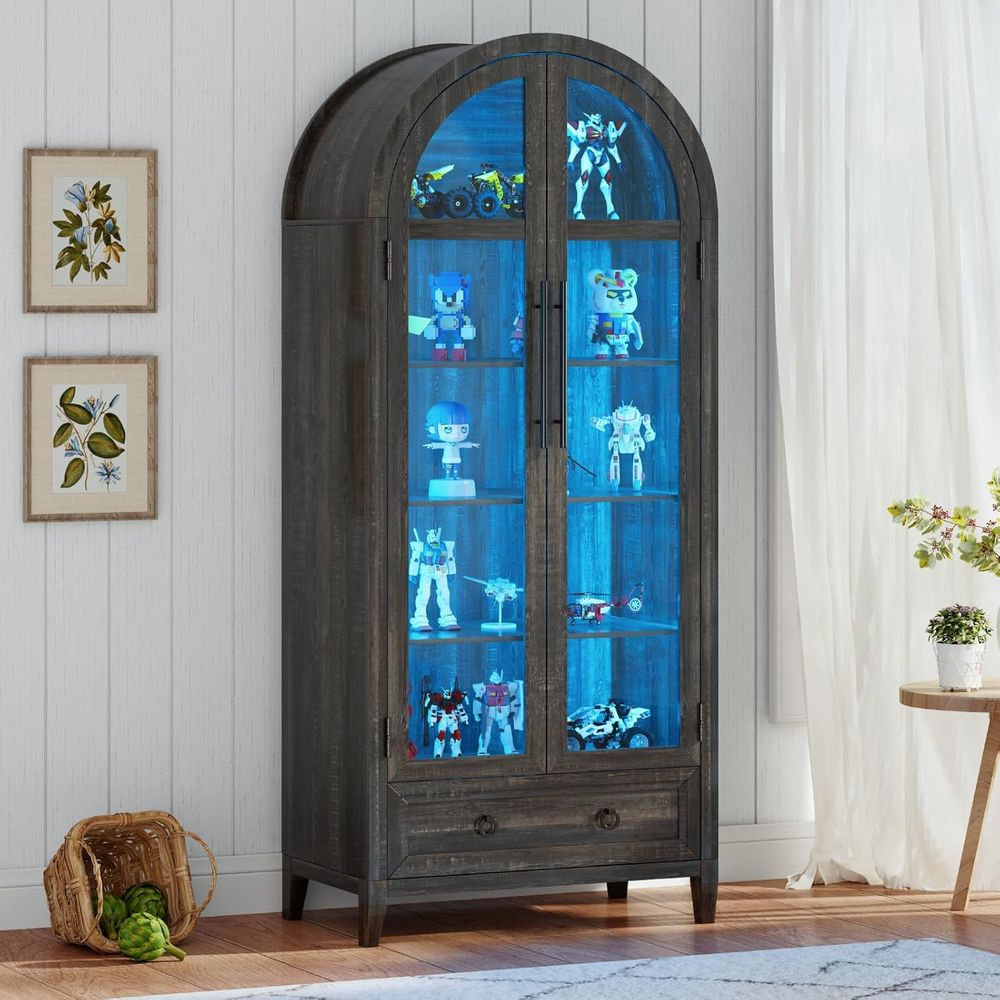 73 Arched Glass Display Cabine - đánh giá và giá Lighting