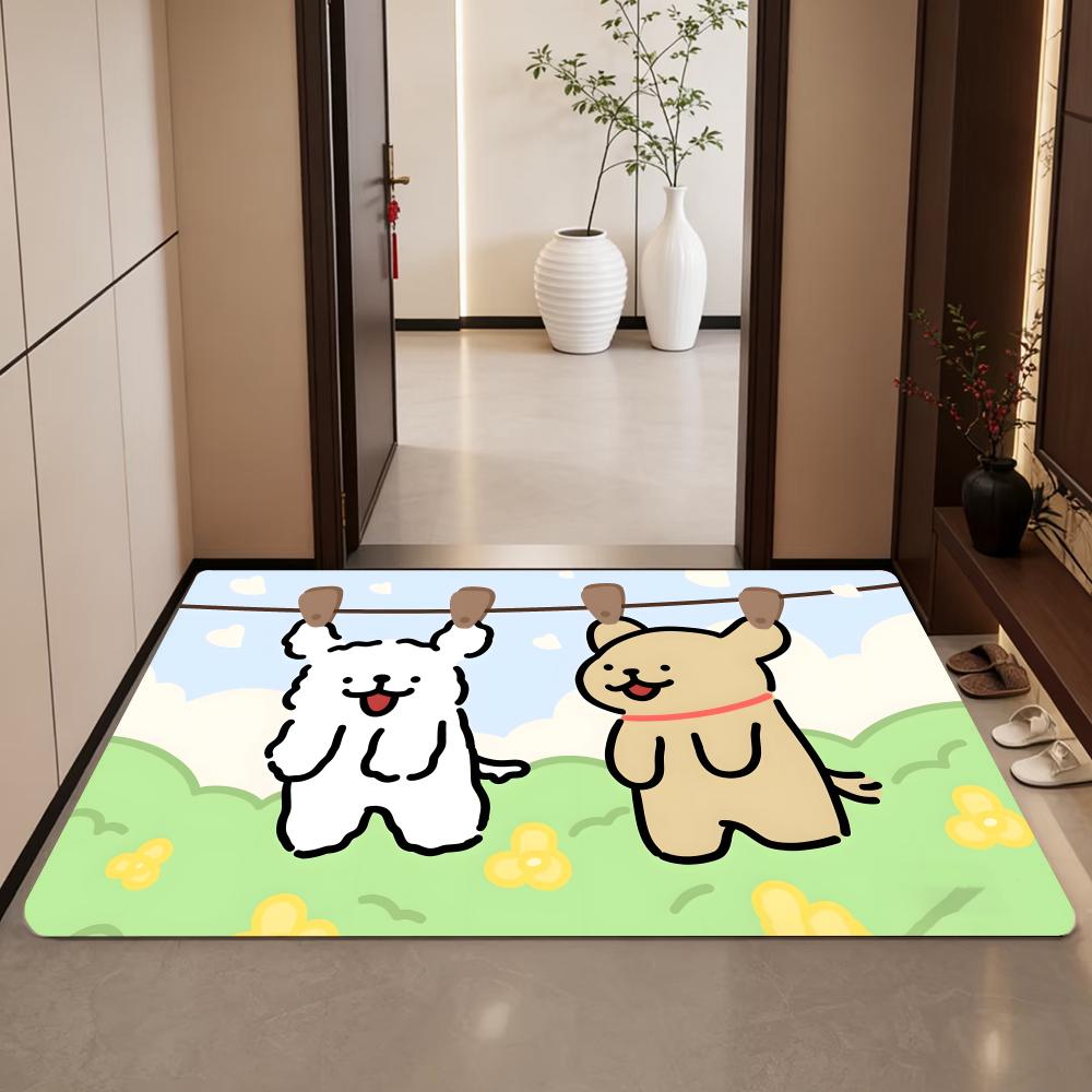 Anime L-LINE FRIENDS Puppy Flo - đánh giá và giá Quick Dry Diatomite Bath Mat