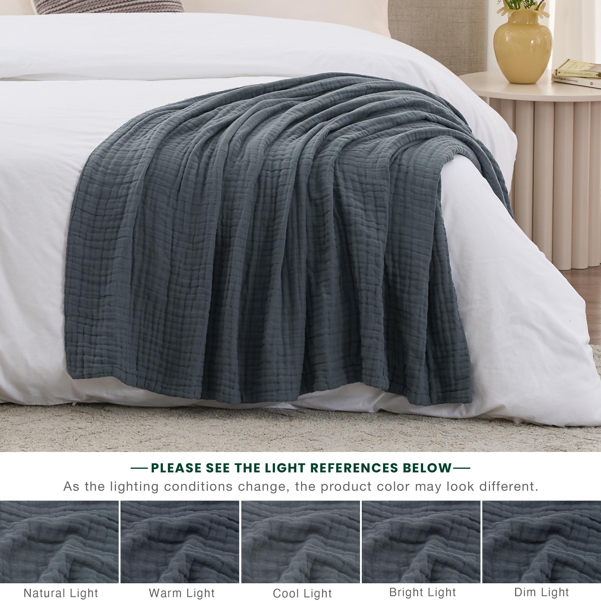 6-Layer 100% Cotton Muslin Bla - đánh giá và giá Muslin Cotton Bedspread