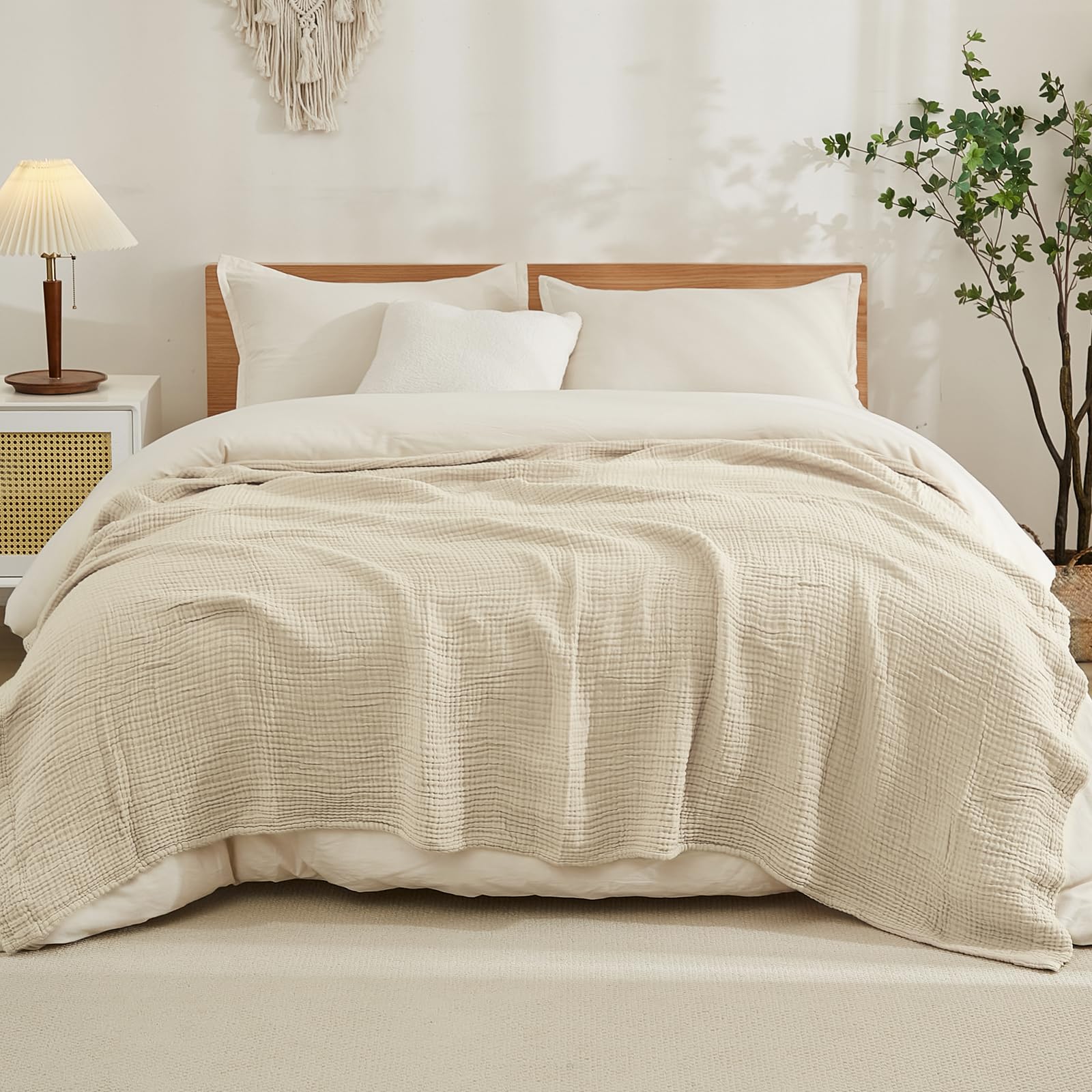 100% Cotton Blanket for Bed So - đánh giá và giá Muslin Cotton Bedspread