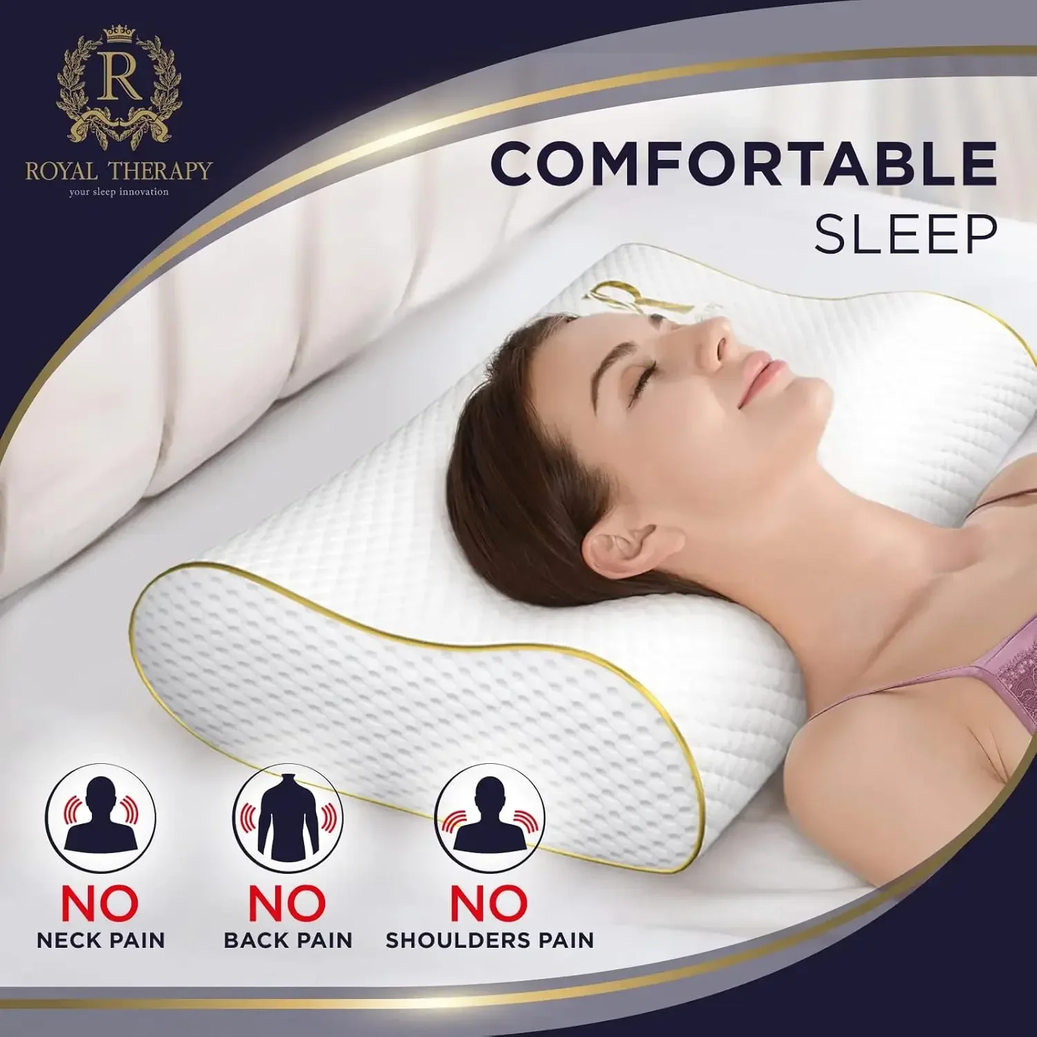 2-Pack Queen Memory Foam Pillo - đánh giá và giá Memory Foam Orthopedic Pillow Neck Pain