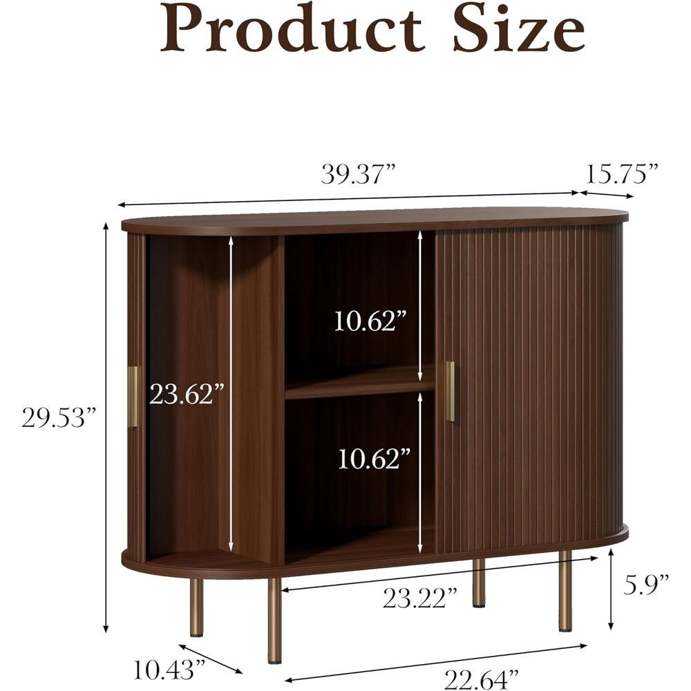 Walnut Tambour Door Sideboard  - đánh giá và giá Kitchen