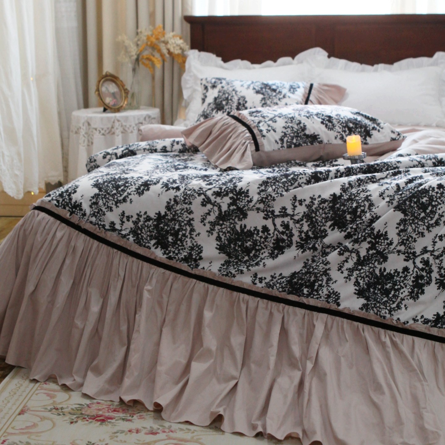 Christy French Style Princess  - đánh giá và giá Aesthetic Floral Duvet Cover