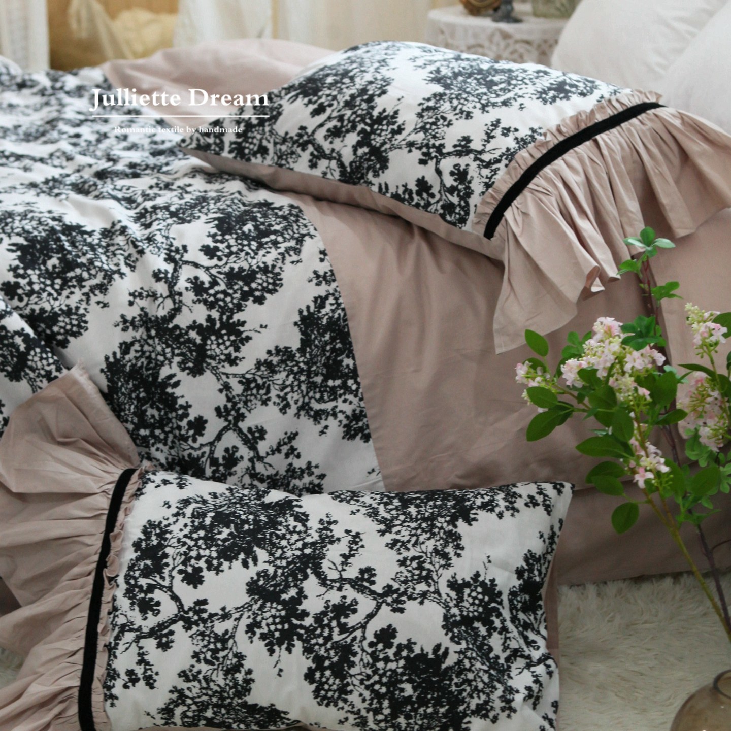 Christy French Style Princess  - đánh giá và giá Aesthetic Floral Duvet Cover