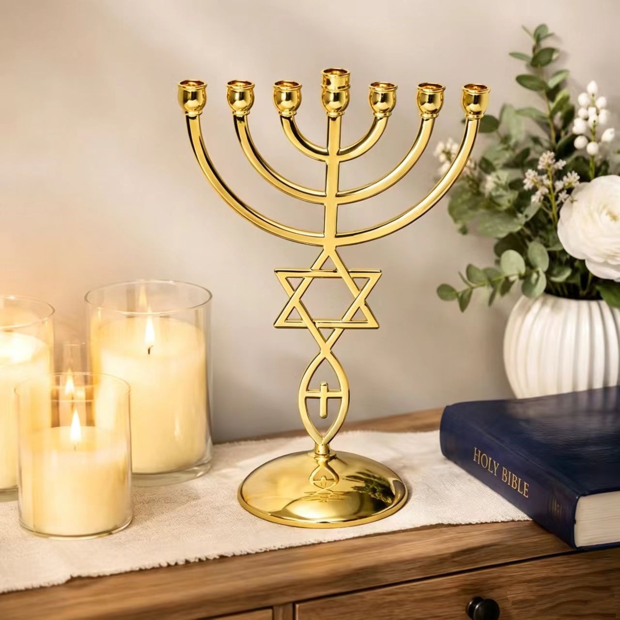 Hanukkah Seven-Headed Candle H - đánh giá và giá Home Decor