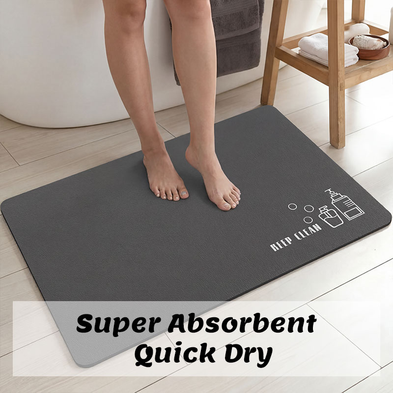 Diatomite Bath Mat Bathroom Ab - đánh giá và giá Quick Dry Diatomite Bath Mat