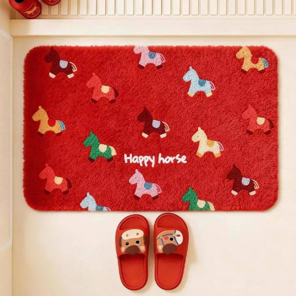 VIKAMA Non-slip Horse Zodiac W - đánh giá và giá Quick Dry Diatomite Bath Mat