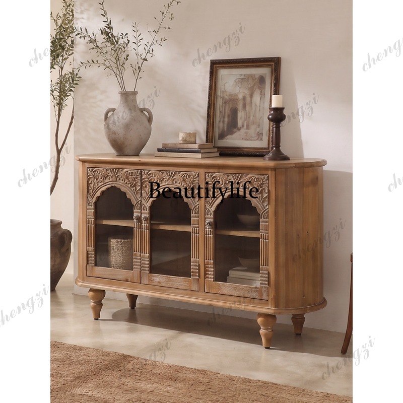 French retro solid wood dining - đánh giá và giá Storage & Organization