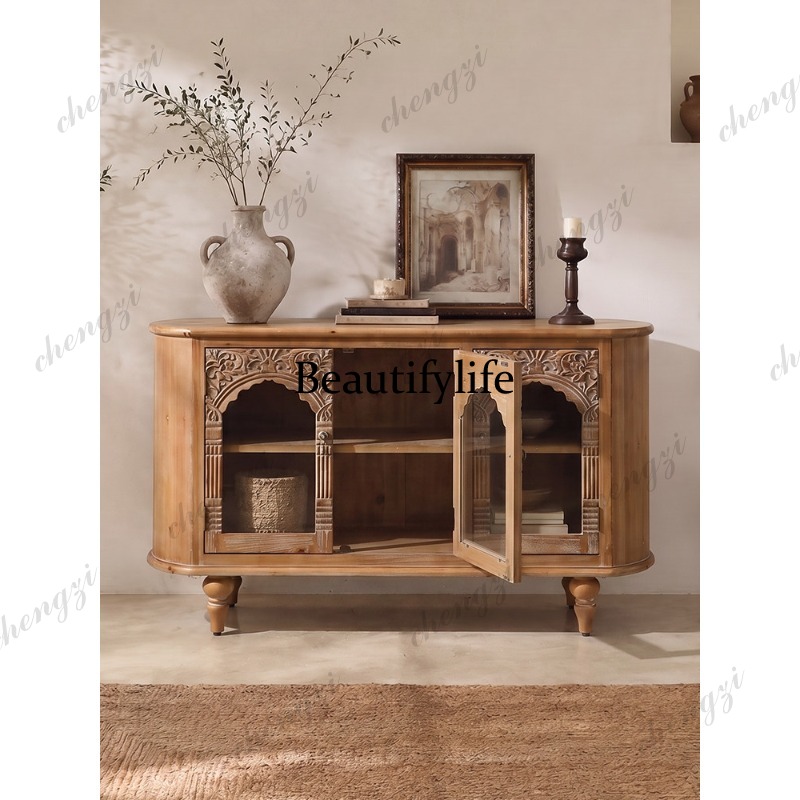 French retro solid wood dining - đánh giá và giá Storage & Organization