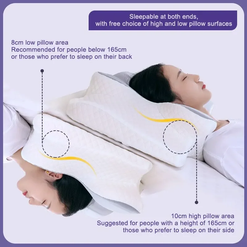Memory Foam Pillows Butterfly  - đánh giá và giá Memory Foam Orthopedic Pillow Neck Pain