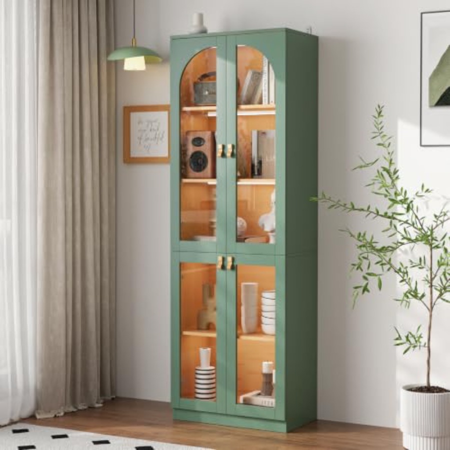 Living room office curio cabin - đánh giá và giá Storage & Organization
