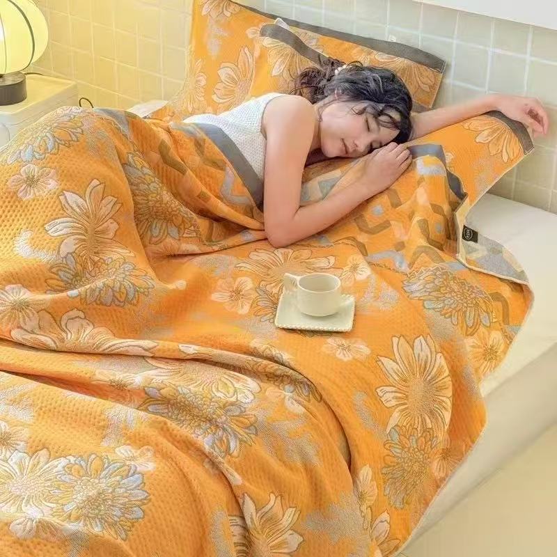 6-Layer Muslin Blanket Queen S - đánh giá và giá Muslin Cotton Bedspread