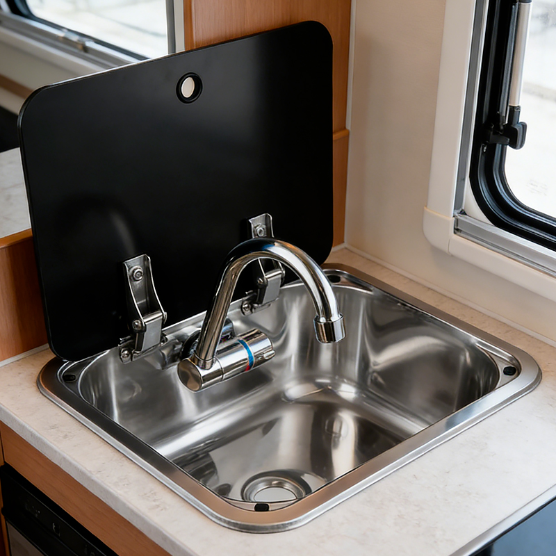 Compact Stainless Steel RV Sin - đánh giá và giá Kitchen