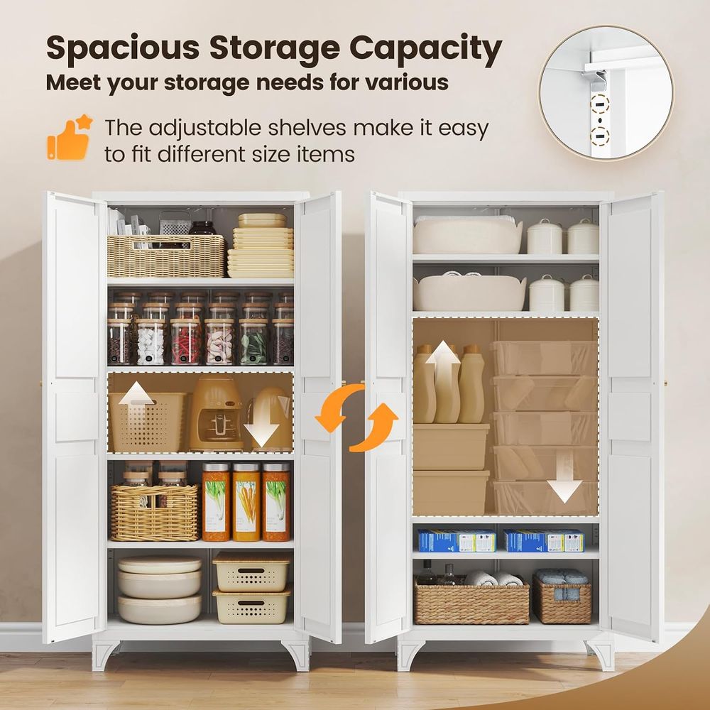 Metal Storage Cabinet with 2 D - đánh giá và giá Kitchen