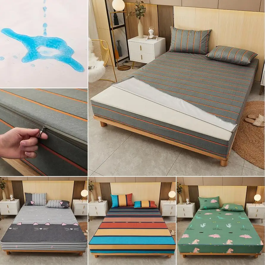 6 Mặt Có Dây Kéo Tấm Bảo Vệ Nệ - đánh giá và giá Waterproof Mattress Protector Breathable