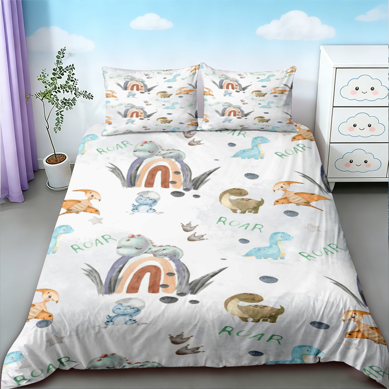 Duvet Cover Cute Dinosaur King - đánh giá và giá Bedding