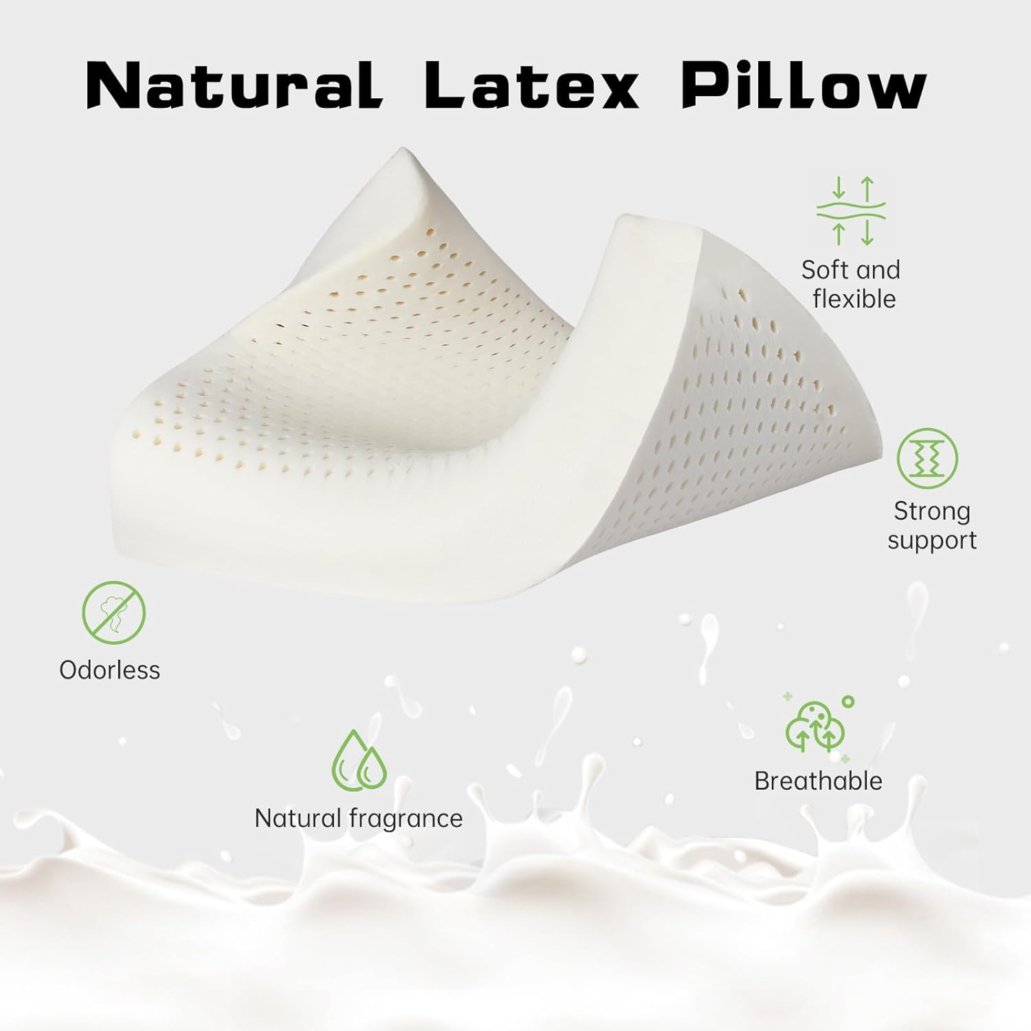 Thai Natural Latex Pillow for  - đánh giá và giá Memory Foam Orthopedic Pillow Neck Pain