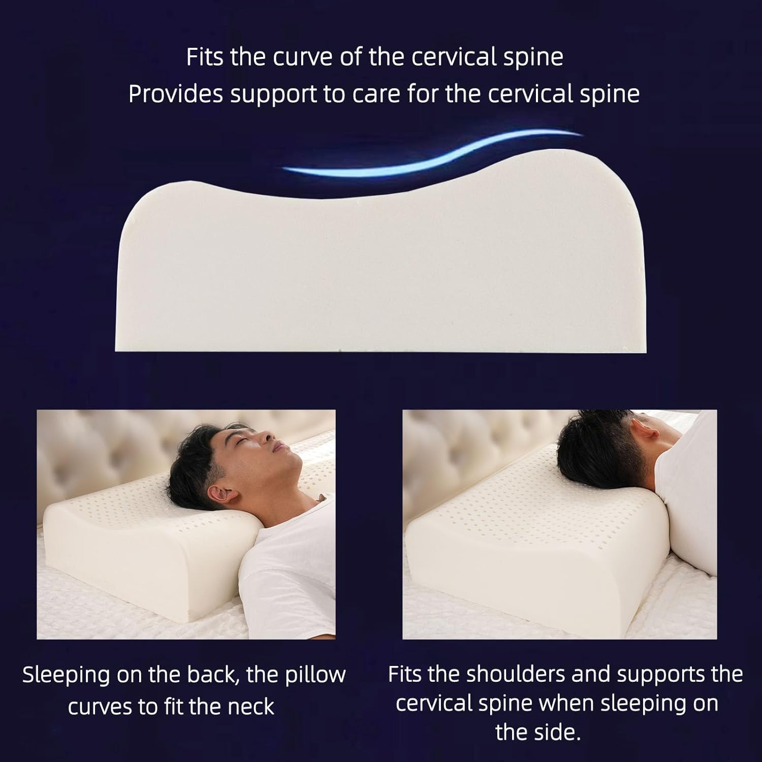 Thai Natural Latex Pillow for  - đánh giá và giá Memory Foam Orthopedic Pillow Neck Pain