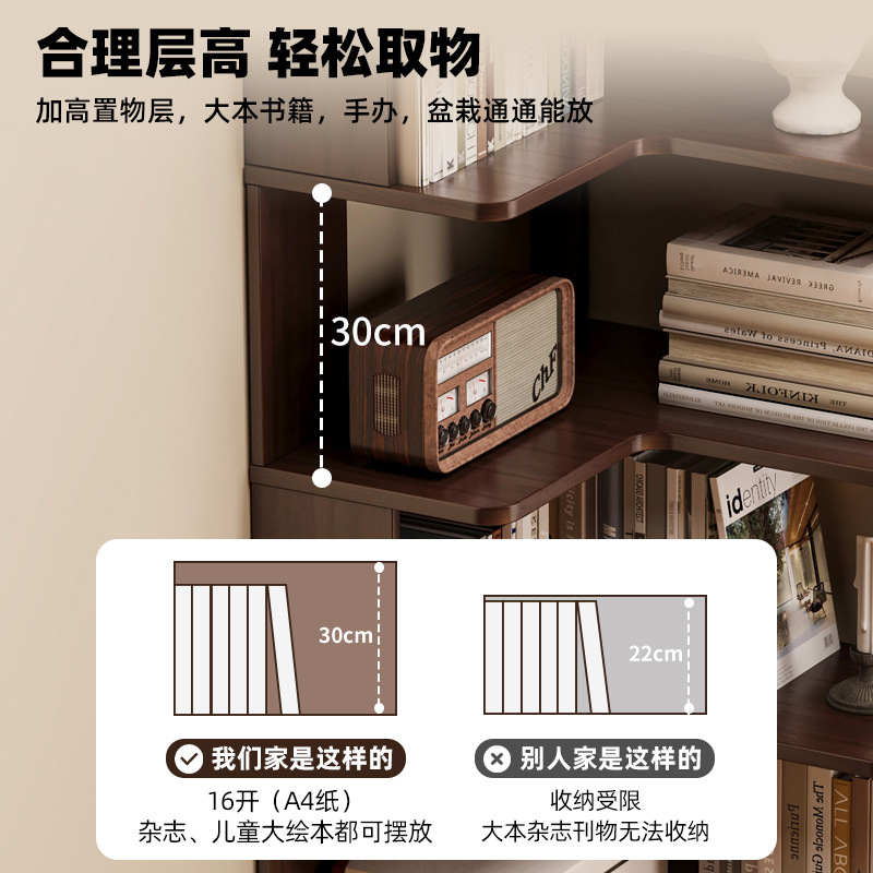 HYS solid wood corner bookshel - đánh giá và giá Storage & Organization