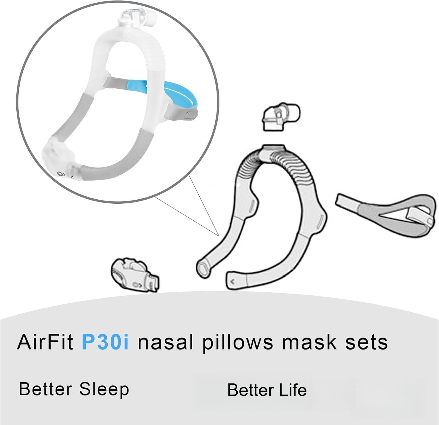 CPAP Nasal Pillow Mask FitAirF - đánh giá và giá Anti Snore Contour Pillow