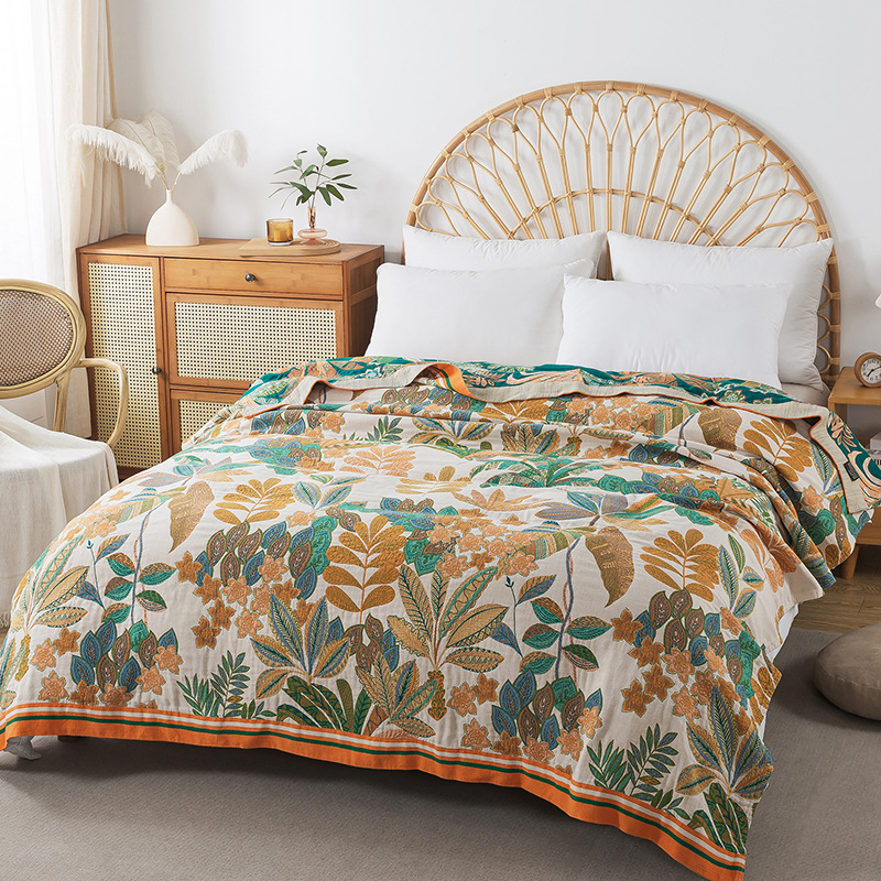 Muslin Gauze Bedspread On The  - đánh giá và giá Muslin Cotton Bedspread