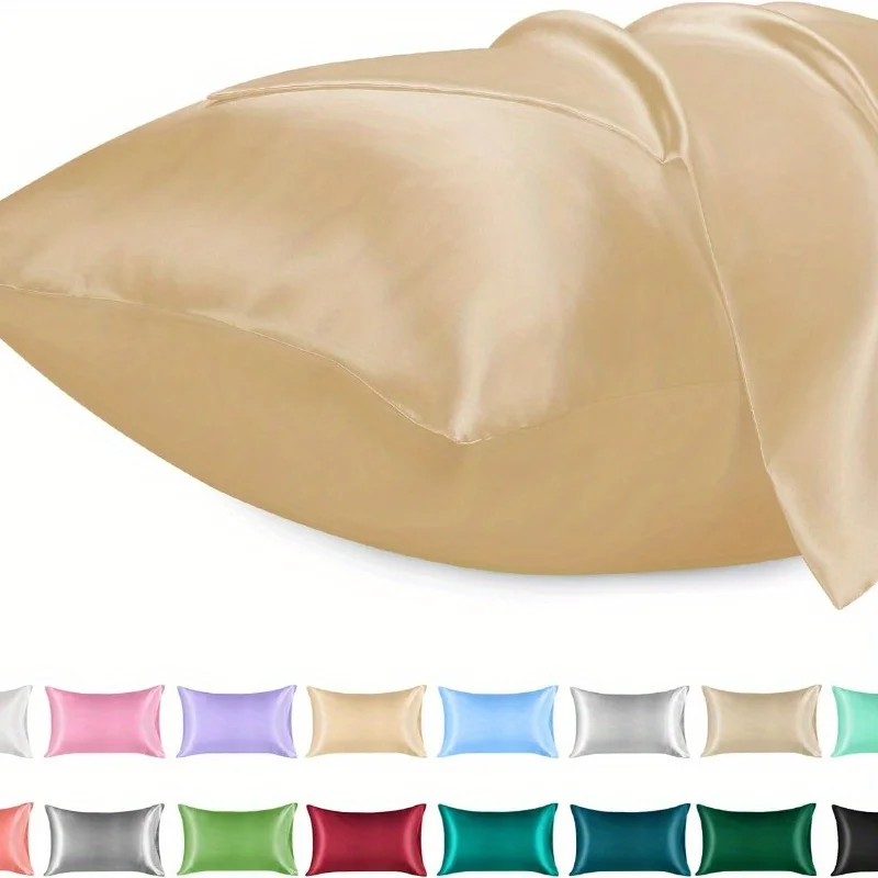 1PC Satin Pillowcase for Hair  - đánh giá và giá Satin Silk Pillowcase Hair Skin