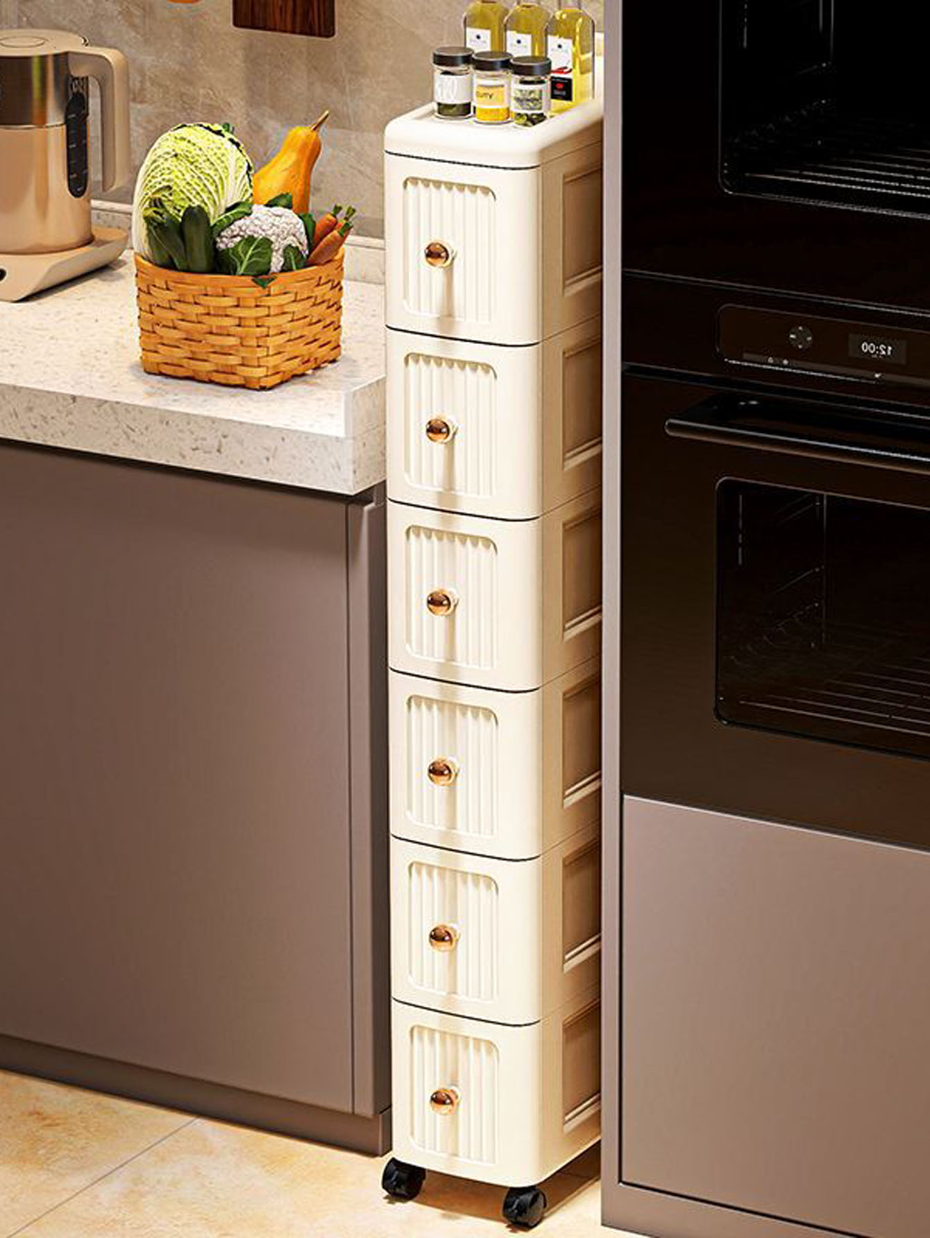 15CM Wide Gap Storage Cabinet  - đánh giá và giá Kitchen